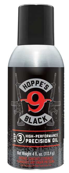 Hoppe's HBL4A Black Precision Oil Lubricates and Protects Against Corrosion 4 oz. Aerosol Can with Extension Tube