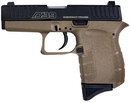 Diamondback DB0200P061 DB9 Gen4 Micro-Compact Frame 9mm Luger 6+1, 3.10" Stainless Steel Barrel, Black Nitride Serrated Stainless Steel Slide, Flat Dark Earth Polymer Frame & Grip
