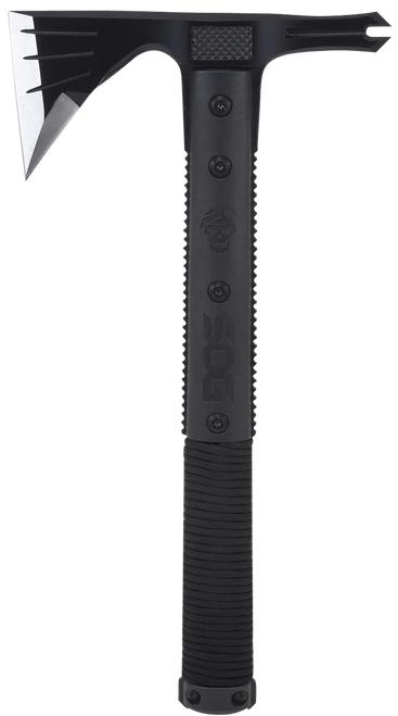 S.O.G SOGSK1001CP Survival Hawk 3" Blade 2Cr13MoV SS Blade Black w/Reflective Paracord GRN Handle 12.10" Long Tomahawk