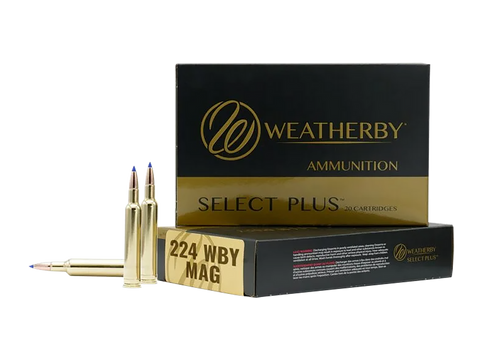 Weatherby M22437HCB   224WthbyMag 37gr Hammer Custom 20 Per Box/10 Case