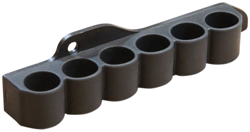 ADAPTIVE TACTICAL AT06000M Receiver Mounted Shell Carrier  6rd Non-Glare Black Synthetic Rubber Fits Mossberg 500/590/ Maverick 88 12 Gauge