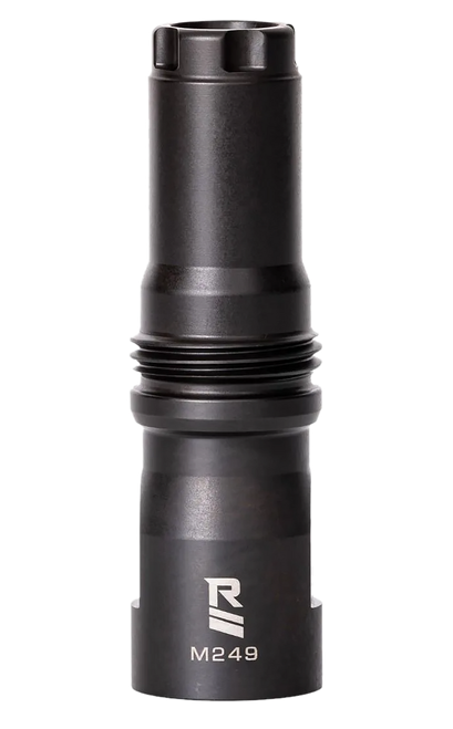 Rugged Suppressor MD001 M249 Muzzle Device Black with 9/16x24 LH Threads & Dual Taper Locking System for Surge762, Razor762 & Micro30 Suppressors