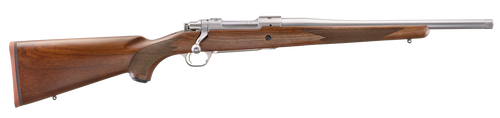 Ruger 67106 Hawkeye Hunter 243 Win 4+1 16.60" Satin Threaded Barrel, Satin Stainless Steel Receiver w/Integral Scope Mount, American Walnut Fixed Stock, Right Hand