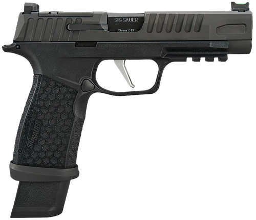 Sig Sauer 365XF9BFO P365 Fuse Compact Frame 9mm Luger 17+1/21+1 4.30" Black Carbon Steel Barrel, Black Nitron Optic Ready/Serrated Stainless Steel & Frame w/Beavertail & Picatinny Rail, Black LXG Grip