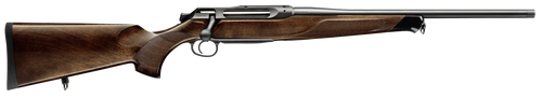 Sauer 80117096 505 Lux Full Size 30-06 Springfield 3+1 22" Matte Blued Threaded Barrel, Matte Blued Saddle Mount Steel Receiver, Grade 5 Wood Fixed Stock
