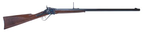 Cimarron AS150 1874 Sharps Sporting 45-70 Gov 1rd 32" Blued Barrel, Color Case Hardened Receiver, Walnut Fixed Straight Stock