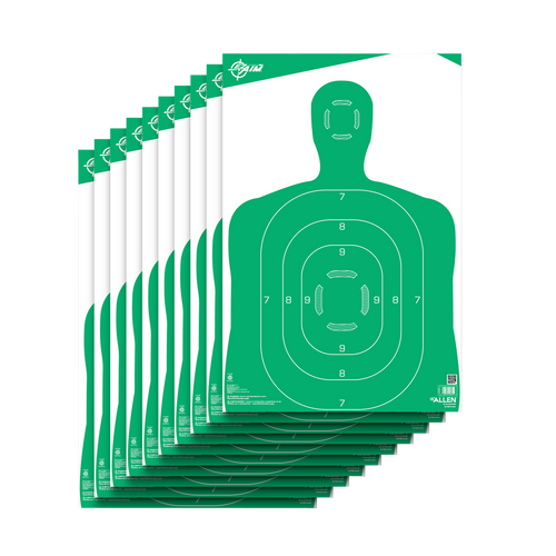 EZ-Aim 15204 Silhouette  Green/White 12"x18" 10 Per Pack