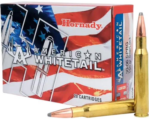 Hornady 8108 American Whitetail  30-06Springfield 150gr InterLock Spire Point 20 Per Box/10 Case