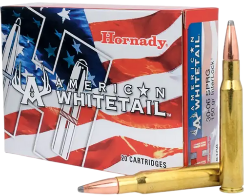 Hornady 8108 American Whitetail  30-06Springfield 150gr InterLock Spire Point 20 Per Box/10 Case