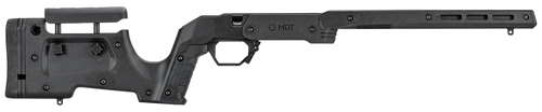 Mdt Sporting Goods Inc 105524BLK XRS Chassis Black Aluminum Core with Polymer Panels, Adj. Cheekrest, M-LOK Forend, Interchangeable Grips, Fits Tikka T1X