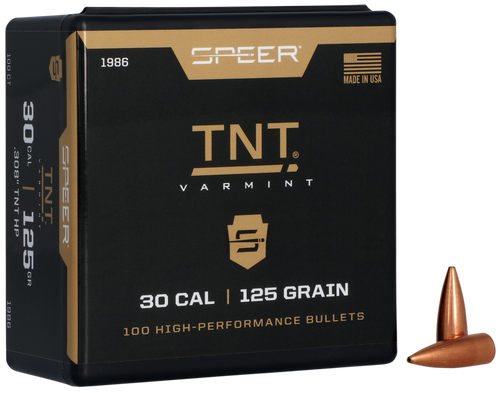 Speer 1986 TNT  30Cal 125gr Jacketed Hollow Point 100 Per Box/5 Case