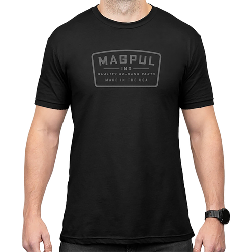 Magpul MAG1526-001-M Go Bang Parts  Black Cotton/Polyester Short Sleeve Medium