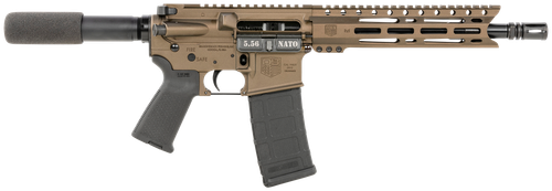 Diamondback DB1915K071 DB15  5.56x45mm NATO 30+1 10" Black Nitride Threaded Barrel, M-LOK Handguard, Midnight Bronze Aluminum Picatinny Rail Receiver, Black Buffer Tube, Black Magpul Grip, Right Hand