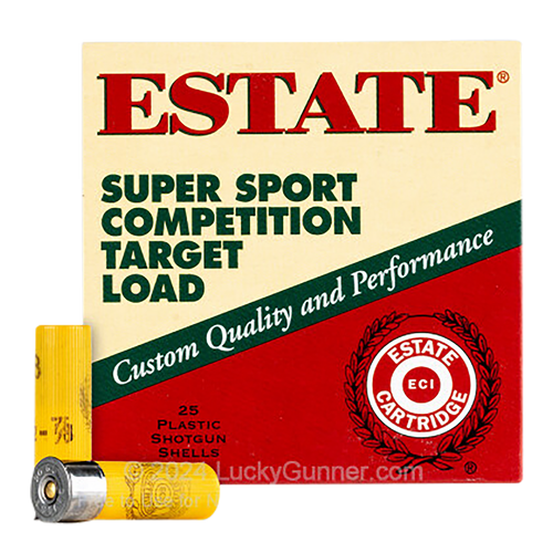 Estate Cartridge SS208 Super Sport Competition Target 20Gauge 2.75" 7/8oz 8Shot 25 Per Box/10 Case