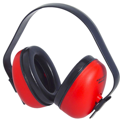 Radians DF0310HC Def-Guard Muff Polymer 23 dB Over the Head Black/Red Adult 1 Pair