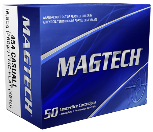 Magtech 454B Range/Training  454Casull 260gr Full Metal Jacket Flat Nose 20 Per Box/50 Case