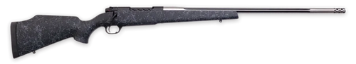 Weatherby MAM01N7MMPR8B Mark V Accumark 7mm PRC 3+1 24" Threaded/Fluted Stainless Barrel, Graphite Black Rec, Gray Webbed Black Monte Carlo Stock, Accubrake Muzzle Brake, Adj. TriggerTech Trigger