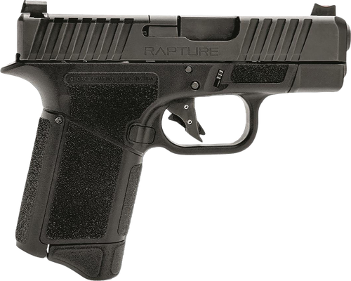 Gforce Arms GF932512GB Rapture  Sub-Compact Frame 9mm Luger 12+1 3.25" Black Steel Barrel, Black Steel Optic Cut/Serrated Slide, Gray Cerakote Polymer Frame, Shield RMSc/RMR Footprint