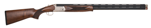 Mossberg 75472 Gold Reserve  Full Size 12 Gauge Break Open 3" 2rd 30" Blue Polished Vent Rib Barrel, Silver Polished Stainless Steel Engraved Receiver, Fixed Black Walnut Stock, Right Hand