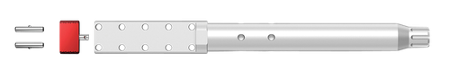 Real Avid AVAR10LLVB Lug-Lok Upper Vise Block Natural Aluminum w/ Stainless Steel Pins for AR-10