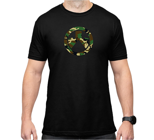 Magpul MAG1225-001-2XL Woodland Camo  Black Cotton/Polyester Short Sleeve 2XL
