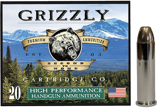 Grizzly Ammo GC357M9   357Mag 148gr Jacketed Hollow Point 20 Per Box/10 Case