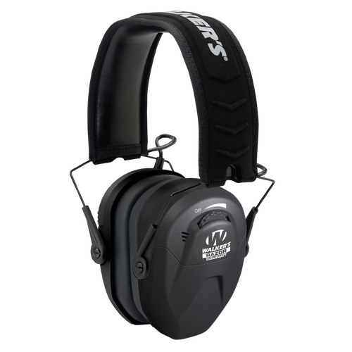 Walker's GWPCRSEM Razor Compact Electronic Muff 23 dB Over the Head Black Polymer Fits Youth/Women