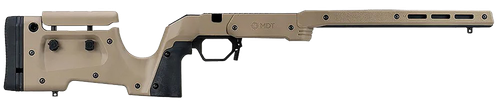 Mdt Sporting Goods Inc 104690FDE XRS Chassis FDE Aluminum Core with Polymer Panels, Adj. Cheekrest, M-LOK Forend, Interchangeable Grips, AICS Mag Compatible, Fits Short Action Howa 1500