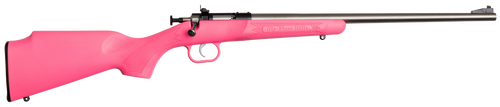 Crickett KSA2221 Youth  22 LR 1rd 16.12" Stainless Single Shot Barrel, Blued Stainless Steel Receiver, Pink Fixed Synthetic Stock, Right Hand