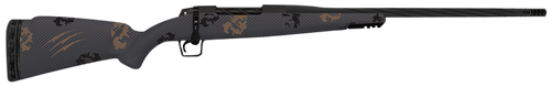 Fierce Firearms TWROG270WIN22BT Twisted Rogue 270 Win 22" Armour Lube Black Steel Threaded Barrel, Drilled & Tapped Steel Receiver, LR Negative Comb Trophy Camo Carbon Fiber Stock