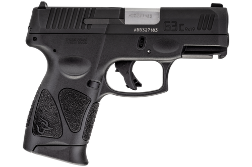 Taurus 1G3C9312X12 G3C  Compact Frame 9mm Luger 12+1 3.26" Matte Stainless Steel Barrel, Matte Black Tenifer Serrated Steel Slide, Black Polymer Frame w/Picatinny Rail, Black Polymer Grip, Right Hand