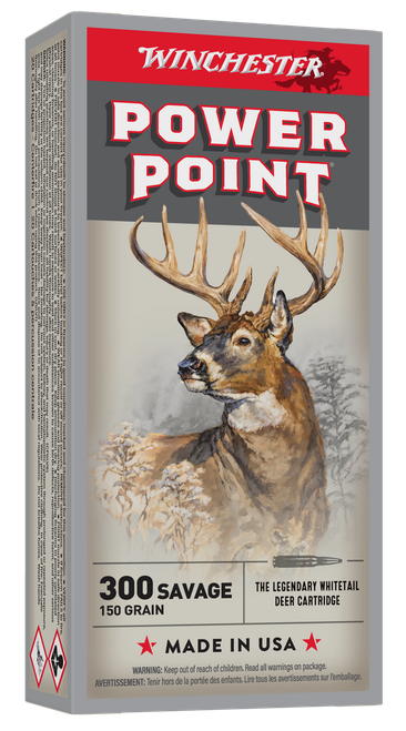 Winchester Ammo X3001 Power-Point  300Savage 150gr 20 Per Box/10 Case