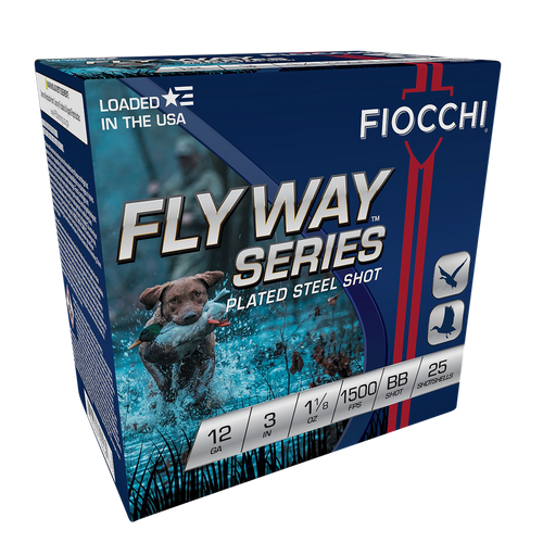 Fiocchi 123STBB Flyway  12Gauge 3" 1 1/8oz BBShot 25 Per Box/10 Case