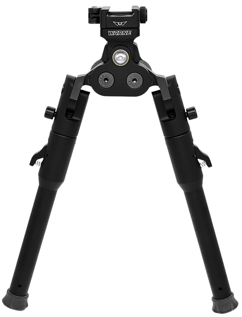 Warne 7921M Skyline Pro Bipod  Black Anodized QD Picatinny Head with Lite Legs