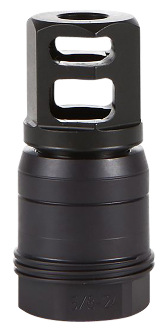 Sig Sauer SL76258X2490DEGM Clutch-Lok QD Muzzle Brake Black Stainless Steel with 5/8" 24 tpi Threads for 7.62mm 90 Degree Taper