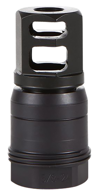 Sig Sauer SL76258X2490DEGM Clutch-Lok QD Muzzle Brake Black Stainless Steel with 5/8" 24 tpi Threads for 7.62mm 90 Degree Taper