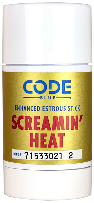 Code Blue OA1418 Screamin' Heat Stick Doe Urine Scent Wax 2.60 oz Scent Stick