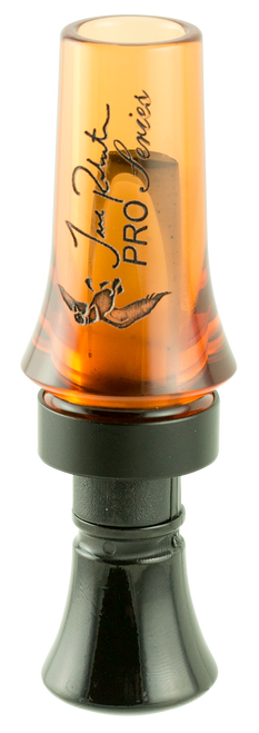 Duck Commander DCPROAO Jase Pro Series  Open Call Double Reed Mallard Hen Sounds Attracts Ducks Orange Acrylic