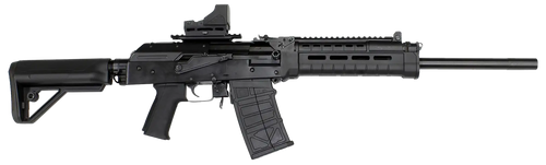 JTS Shotgun M12AKT2.1 M12AK T1 12 Gauge Semi-Auto 5+1 (2.75") 3" 18.70" Chrome-Lined Barrel, Black, M-Lok Handgaurd, Fixed Stock, Adj. Gas Block, 3 Chokes, Includes Red Dot