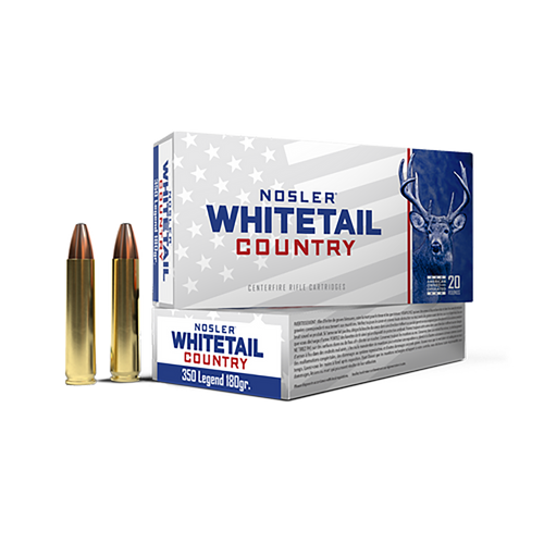 Nosler 40130 Whitetail Country  350Legend 180gr 20 Per Box/10 Case