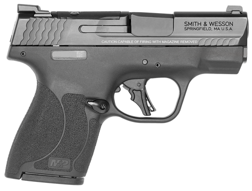 Smith & Wesson 13559 M&P Shield Plus Micro-Compact Frame 9mm Luger 10+1, 3.10" Black Armornite Stainless Steel Barrel & Optic Cut/Serrated Slide, Matte Black Polymer Frame, Tritium Night Sights