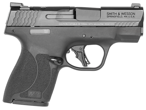 Smith & Wesson 13559 M&P Shield Plus Micro-Compact Frame 9mm Luger 10+1, 3.10" Black Armornite Stainless Steel Barrel & Optic Cut/Serrated Slide, Matte Black Polymer Frame, Tritium Night Sights