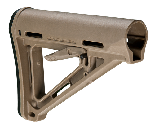 Magpul MAG400-FDE MOE Carbine Stock Flat Dark Earth Synthetic for AR-15, M16, M4 with Mil-Spec Tube (Tube Not Included)