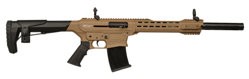 Gforce Arms GF2512FDE GF25  12 Gauge Semi-Auto 3" 5+1 20" Flat Dark Earth Cerakote Threaded Barrel Flat Dark Earth Cerakote Receiver, Black Synthetic Stock