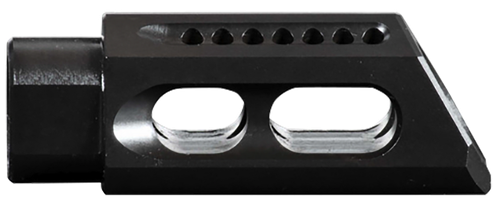 Yankee Hill 3085MBA Slant Muzzle Brake Black Steel with 5/8"-24 tpi Threads & 2.75" OAL for 30 Cal AR-Platform