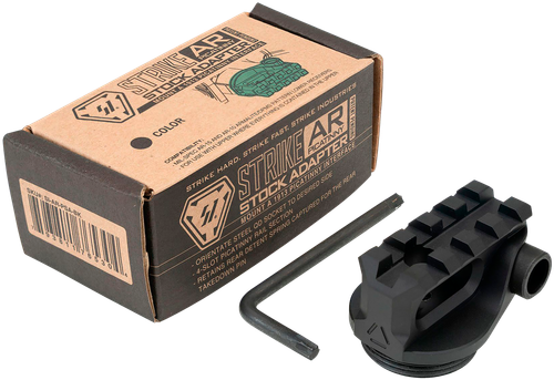 Strike Industries ARPSABK Picatinny Stock Adapter  Black Anodized for AR-Platform