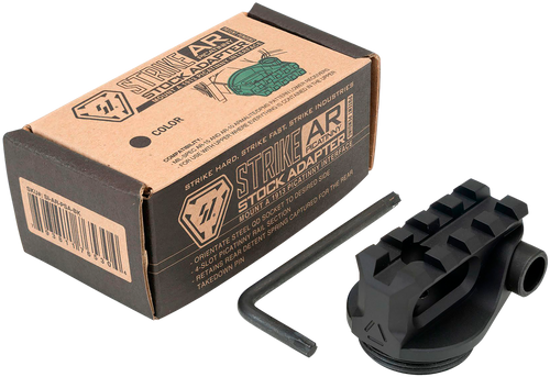 Strike Industries ARPSABK Picatinny Stock Adapter  Black Anodized for AR-Platform