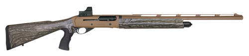 Girsan 390160 MC312 Gobbler 12 Gauge with 24" Barrel, 3.5" Chamber, 5+1 Capacity, Bronze Cerakote Metal Finish & Camo Fixed Pistol Grip Synthetic Stock Right Hand (Full Size) Includes Red Dot