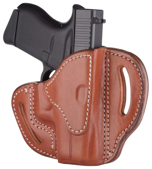 1791 Gunleather ORBHCCBRR BHC Optic Ready OWB Compact Classic Brown Leather Belt Slide Compatible w/Glock 43/Sig P365 Right Hand