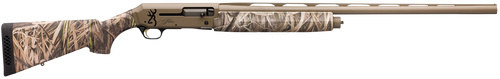 Browning 011428204 Silver Field 12 Gauge 3.5" 4+1 28" Barrel, Flat Dark Earth Cerakote Finish, Mossy Oak Shadow Grass Habitat Synthetic Stock
